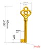 Haz·quls (KY-3) Hollow Barrel Antique Cabinet Skeleton Key (1 Pcs)