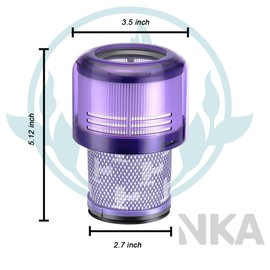 4 Pack For Drive V11 Animal Vacuum Filters Replacement for Dyson V11 Torque V11 Complete V11 Extra V15 Detect V15s Detect Submarine Vacuums, Compare to Part 970013-02