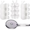 BEIQIYA 3pcs Silicone Shower Head Holder, No-Drilling Removable Suction Cup