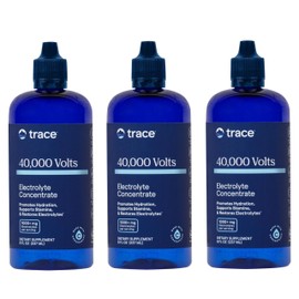Trace Minerals 40,000 Volts - Supports Hydration, Energy, Muscles, Stamina, and Endurance - Liquid Multimineral and Electrolyte Concentrate with Ionic Magnesium, Sodium, Potassium (144 Servings)