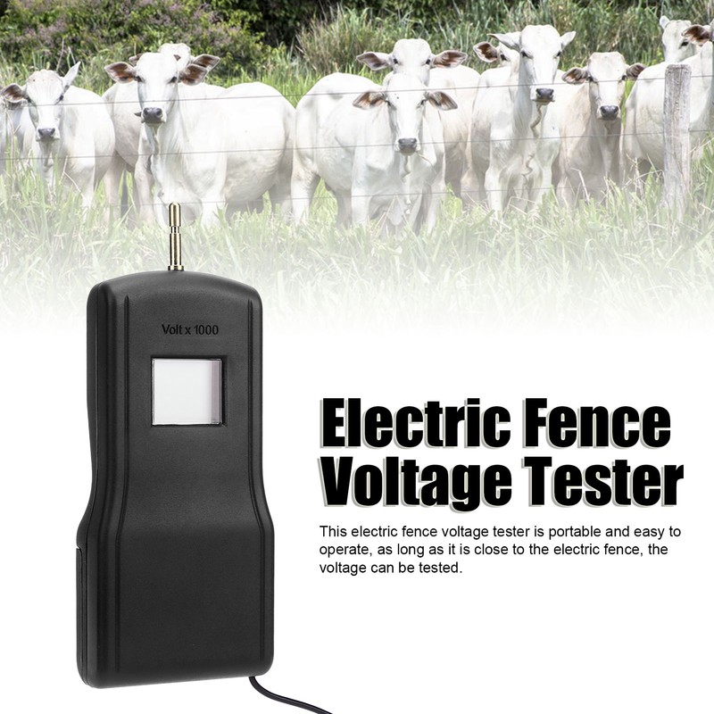 15KV LCD Electric Fence Voltage Tester Portable Electric Fence Digital