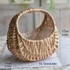 Redsa Half Round Rattan Basket Hand Woven Multipurpose Storage Container