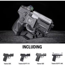 WARRIORLAND Coldres transparentes IWB, corte óptico e garra para Taurus G2C/G3C/Millennium G2 PT111/PT140
