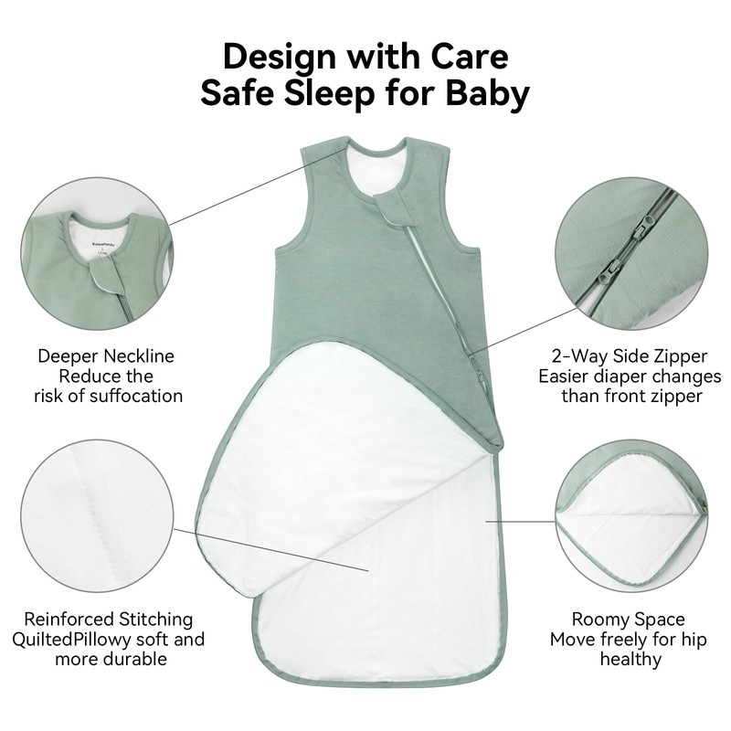 BubblePanda Rayon Made from Bamboo Sleep Sack 6-12 Months 1.0