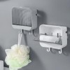 2Pcs Soap Holder for Shower Wall Plastic Bathroom Soap Dishes