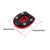 Be In Your Mind Motorcycle Stand Extension Pad Side Stand
