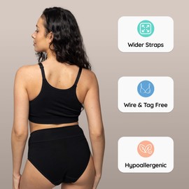 BABYGO® Sensory Materntiy Bra | Visual Stimulation | Comfort Breastfeeding, Pregnancy & Postpartum | Seamless, Wireless & Super Soft Nursing Bra (UK, Alpha, XL, Regular, Regular, Standard, Sensory)