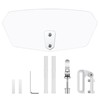 Anbte Motorcycle Windscreen with Adjustable Clip, Windscreen Extension Made of