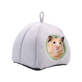Fayemint Small Animal Bed, Guinea Pigs, Cuddly Cave Small Animal Bed, Hamster House Bed, with Cushion, for Hamsters, Chinchillas, Squirrels, Rabbits and Other Small Animals