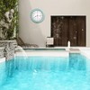Crosstime 12 Inch Outdoor Clock Waterproof with Thermometer,Vintage Indoor Outdoor