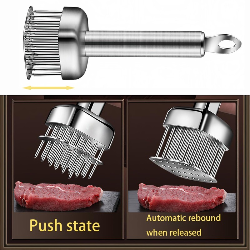 Lynkaye Professional Meat Tenderizer with T316 Stainless Steel Sharp Needle