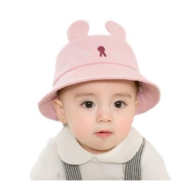 Baby Sun Hat 3-24 Months,Infant Toddler Summer Outdoors Beach Hat UPF50+,Sun Protection Bucket Hat