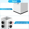FOROIRON 2025 Up-Grade 4 Pack Carbon Steel Dorm Bed Riser