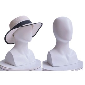 MagiDeal Mannequin Head Holder Professional with Shoulder Manikin Head Wig Showing Stand for Necklace Wig Making Styling Shopping Mall , Black