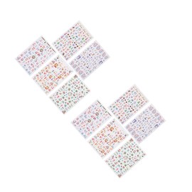 Healvian 20sheets Christmas Nail Art Stickers Festive Snowflakes Christmas Tree Designs for Easy DIY Manicure Pedicure Decoration for Holiday Parties and Home Use