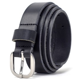 Ashford Ridge 25mm Full Grain Leather Belt - Black - 3XL