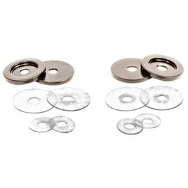 CRL Polished Nickel Replacement Washers for Back-To Back Solid Pull Handles - Set