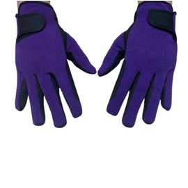 Youth Equestrian Gloves for Girls & Boys Children Gloves All Weather Outdoor Sports Gloves Horse Riding (12 - 14 Years, Purple)