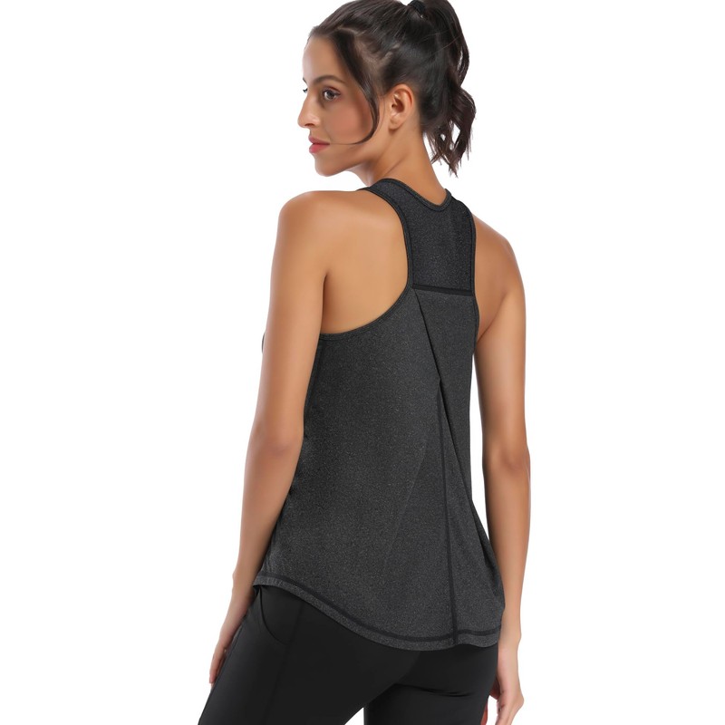 Dawnrole Top da Palestra per Donne Camicie Yoga Fitness Senza