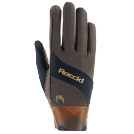 Roeckl Sports Martingale Riding Gloves, Leisure Summer Gloves, Brown 8