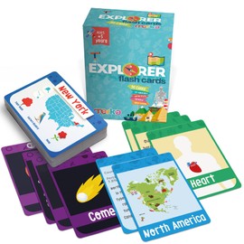 merka Flash Cards Explorer Set Solar System USA States World Human Body