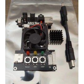 MiSTer FPGA Digital IO Board V1.2 Black w/ Fan and Heat Sink