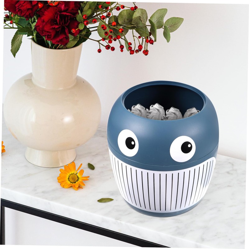 Baby Whale Trash Can Bathroom Trash Can with Lid Kids