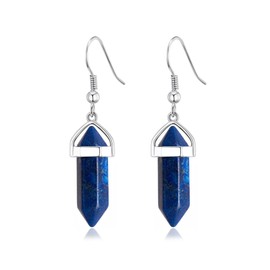 Philip Jones Lapis Gemstone Drop Earrings