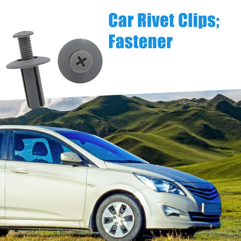 A ABSOPRO 8mm Hole Rivets Push Clips for Car Fender