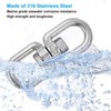 PATIKIL Double End Swivel Eye Hook M12 Working Load 800kg/1763lb