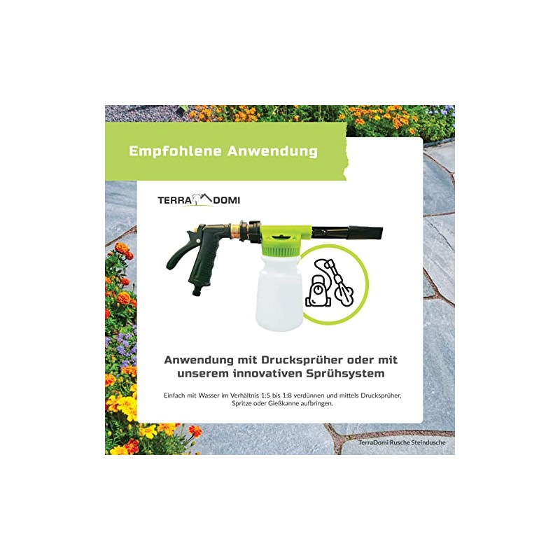 Terra Domi Rusche Stone Cleaner for Clean Pathways & Squares,