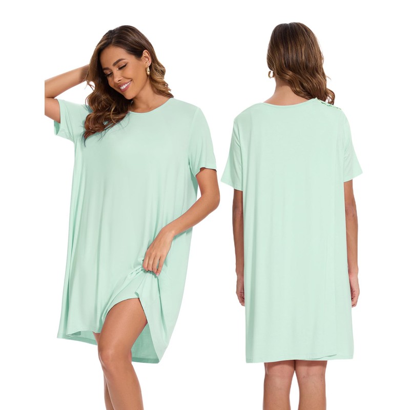 AVIIER 100% Cotton Hospital Gowns for Women Open Back Tear