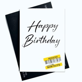 Funny Birthday Cards For Him or Her Happy Birthday Reduce To Clear Card Joke Laughter Fun Novelty SP36