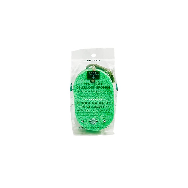 Earth Therapeutics Natural Cellulose Sponge (Green)