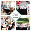 Hiasan Black Square Tablecloth - Waterproof and Spillproof Washable Polyester