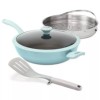 The Cellar All-In-One Pan, Lid, Steamer Insert - with Spatula-CERAMI