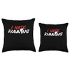 Funny I Hate Running | Marathon | Runner Throw Pillow