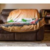 Ultra-Realistic Lightweight Novelty Decorative Throw Food Blanket (Hamburger)