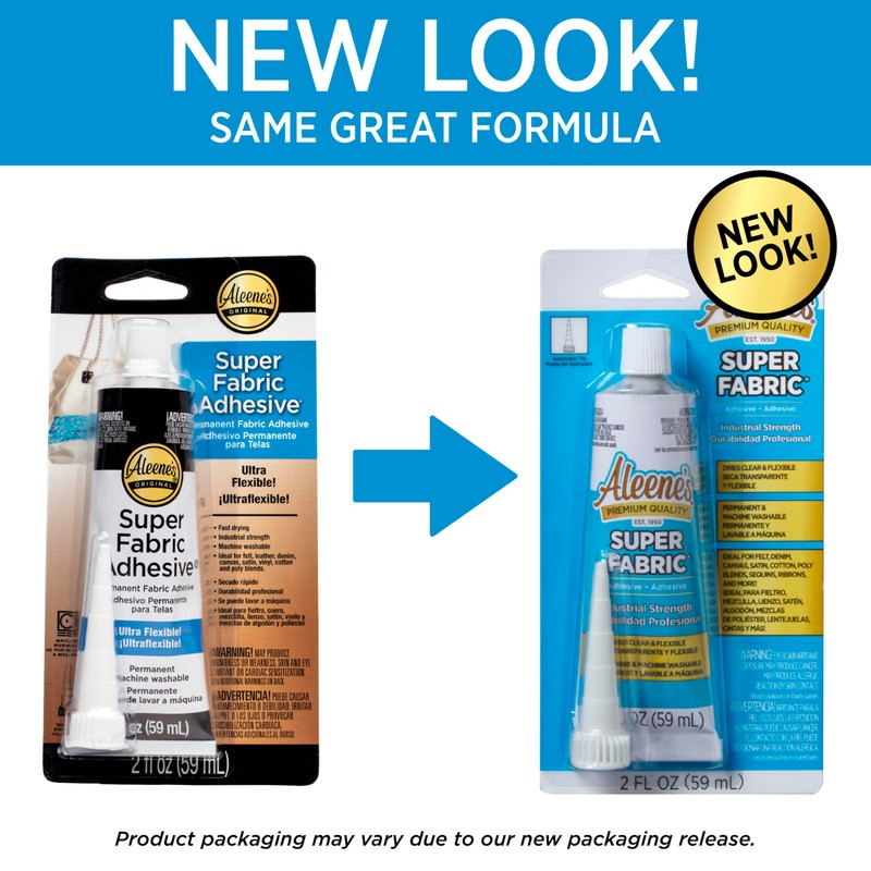 Aleene's Super Fabric Glue, Platinum Bond Adhesive, Super-Strong, Ultra Flexible,