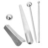 Operitacx 2 Sets Stainless Steel Caulking Tool Kit Concrete Finishing