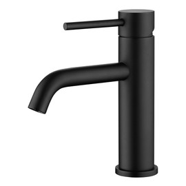 SUMERAIN Matte Black Bathroom Sink Faucet Single Handle Single Hole
