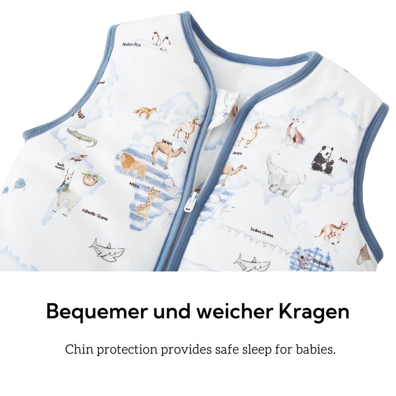 Chilsuessy Baby Sleeping Bag with Feet, Pack of 2, 2.5