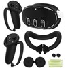 Silicone Cover Set Compatible with Meta Oculus/Quest 3, VR Accessories