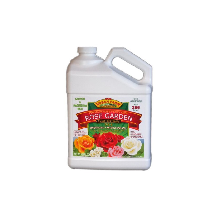 Urban Farm Fertilizers Rose Garden Professional Rose Fertilizer. 1 Gallon.