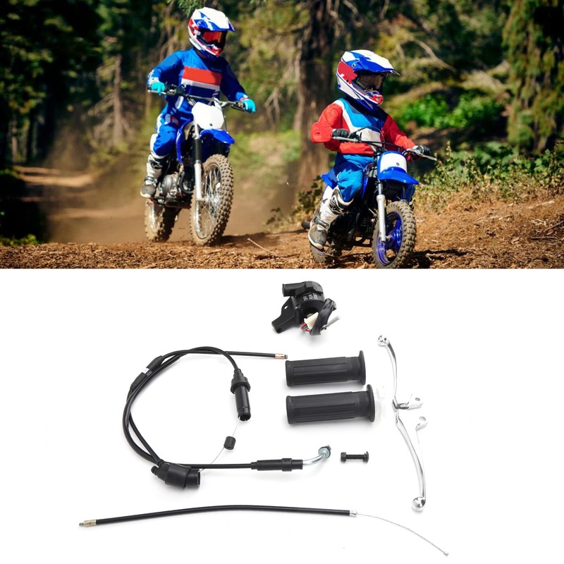 Throttle Grip Cable Brake Lever Ignition Switch Kit Fit for