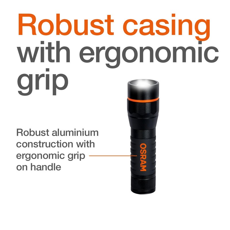 OSRAM LEDinspect TORCH 450 ESSENTIAL, zoom function, 450lm brightness, 6500K,