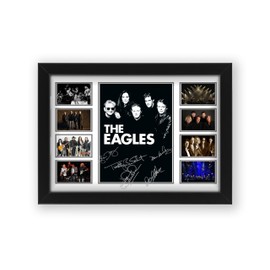 AllStarMedia The Eagles Signed Poster, Exclusive Collectible | Autographed Album Art Display for Fans (Unframed A4 (30x21cm))