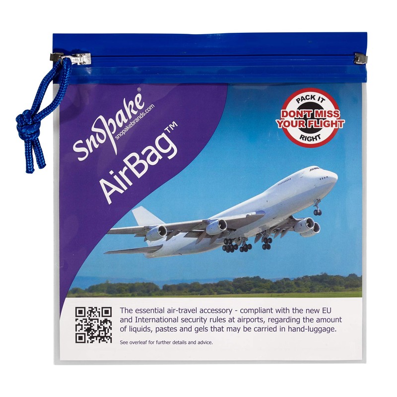 Snopake Flight AirBag Zippa-Bag with Zip Pull and Hanging Loop