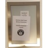 BUILDINGSIGNS.COM Elevator certificate frame 6x9 stainless Steel