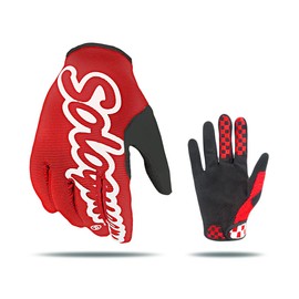 SOLO QUEEN Gloves for Sim Racing | Karting | ATV | Steering Wheel Games (Red,L)